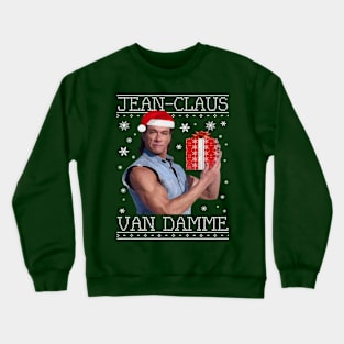 Jean Claus Van Damme Christmas Knit Crewneck Sweatshirt